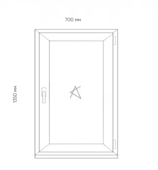 Одностворчатое ПВХ окно Одностворчатое пластиковое окно
